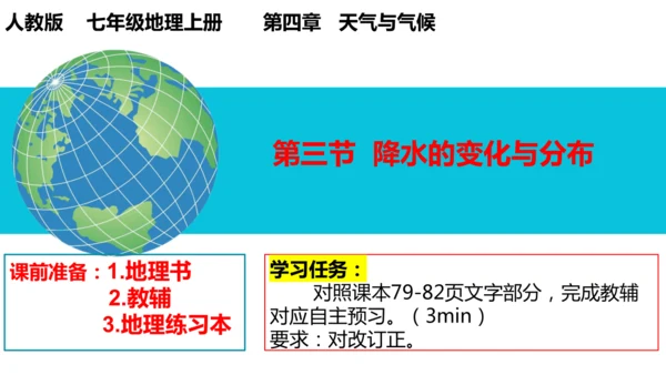 4.3降水的变化与分布七年级地理上册同步课件（人教版2024）（共23张PPT）