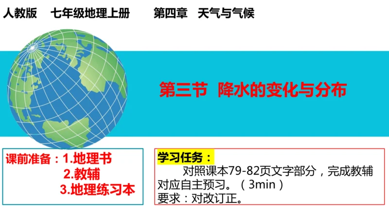 4.3降水的变化与分布七年级地理上册同步课件（人教版2024）（共23张PPT）