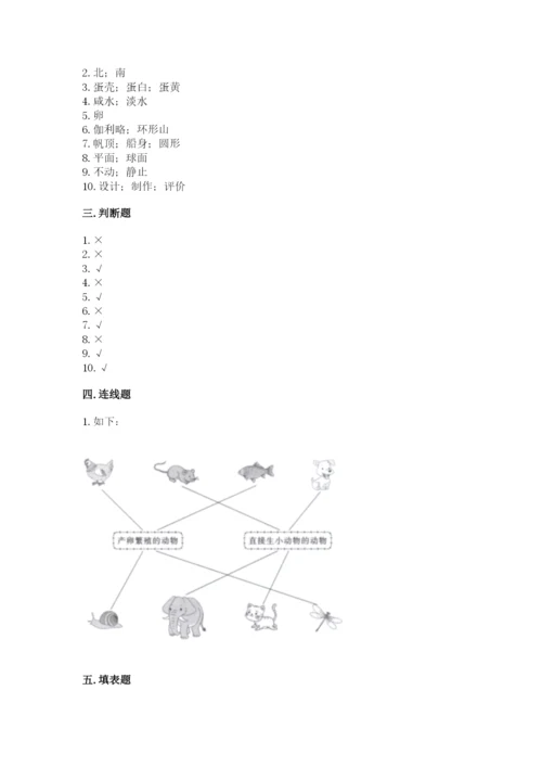 教科版三年级下册科学期末测试卷【模拟题】.docx