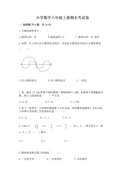 小学数学六年级上册期末考试卷附答案【预热题】.docx