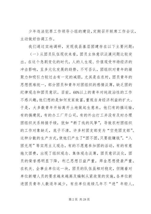 共青团工作存在问题.docx