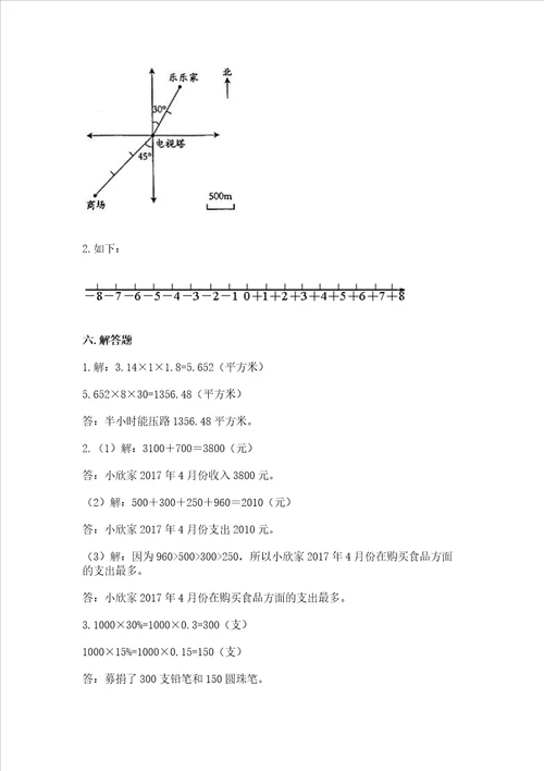 六年级下册数学 期末测试卷汇编