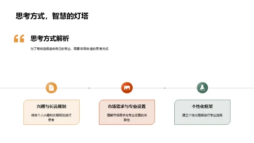 职业规划与专业选择