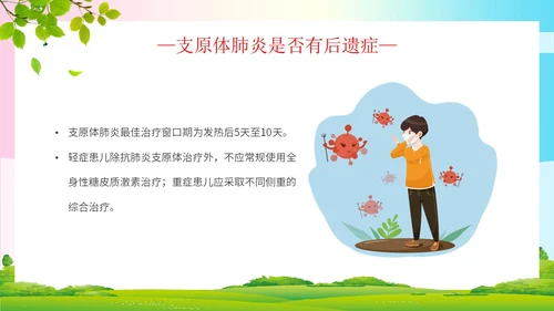 简约清新为健康护航预防支原体肺炎支原体肺炎学习活动PPT模板