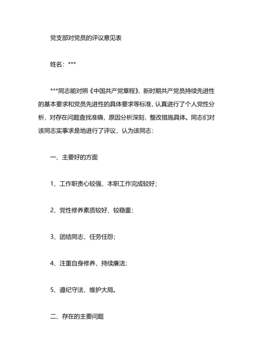 党支部评议意见.docx