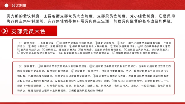 党支部七项组织生活制度落实规范党课PPT