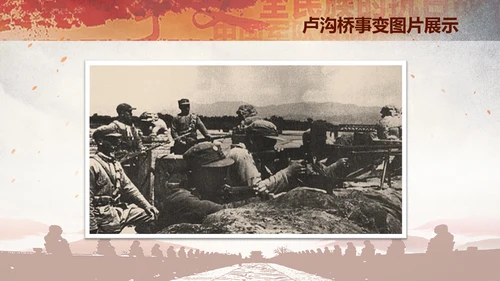 学习纪念卢沟桥事变七七事变历史简介PPT