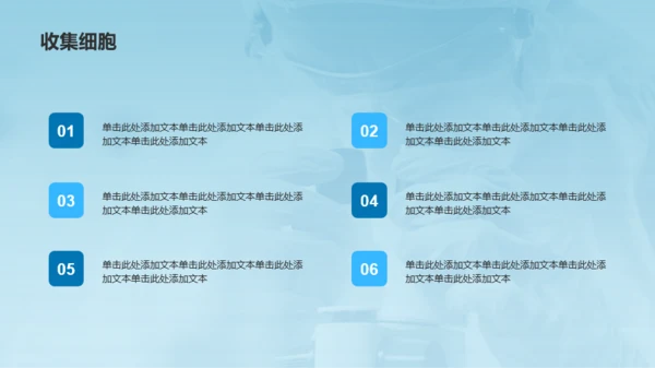 蓝色简约生物医疗研究报告PPT