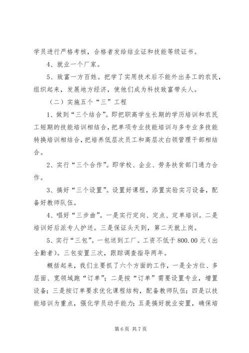 县开展农民工就业培训情况的调查汇报 (4).docx