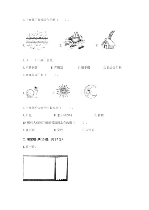 教科版科学二年级上册期末考试试卷【综合卷】.docx