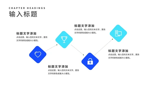 深蓝几何渐变风员工季度述职报告PPT模板