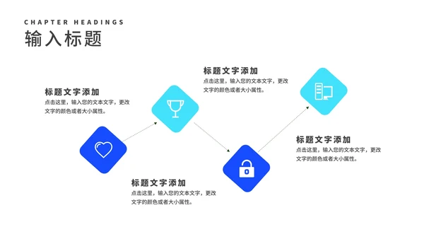 深蓝几何渐变风员工季度述职报告PPT模板