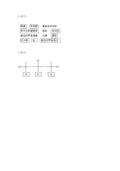 教科版二年级上册科学期末测试卷附答案解析.docx