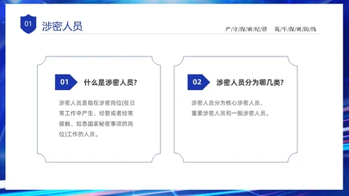 蓝色网络科技风党政企业网络安全保密培训课件PPT