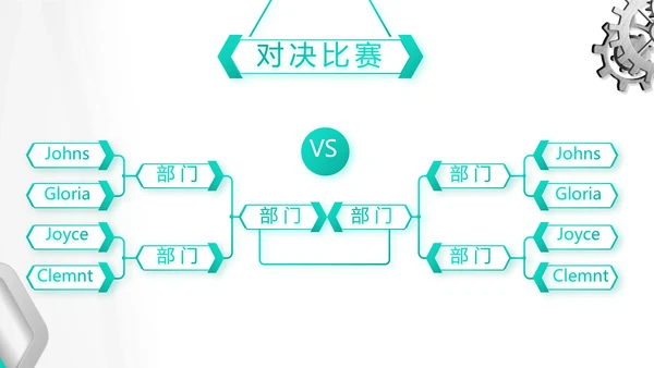 创意齿轮机械制造业工作总结PPT