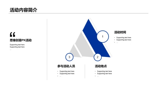 蓝色思维创意PK活动策划方案PPT案例