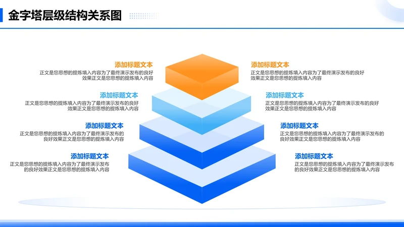 金字塔层级结构关系图