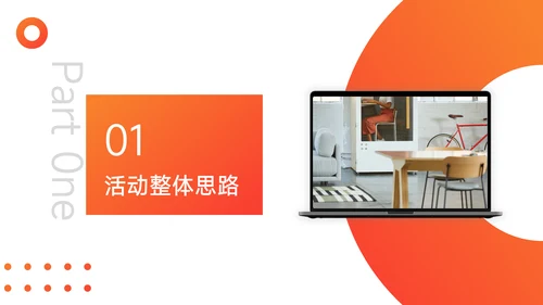 橙色渐变执行方案汇报PPT模板