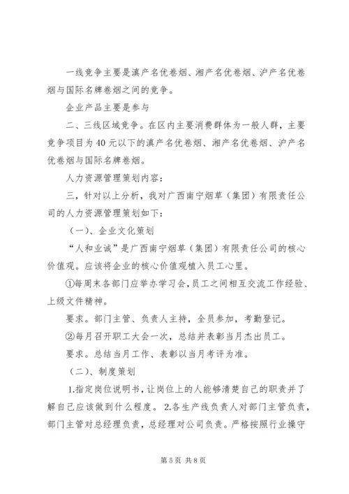 人力资源计划书.docx