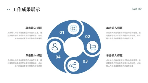 绿色简约商务风工作总结PPT模板