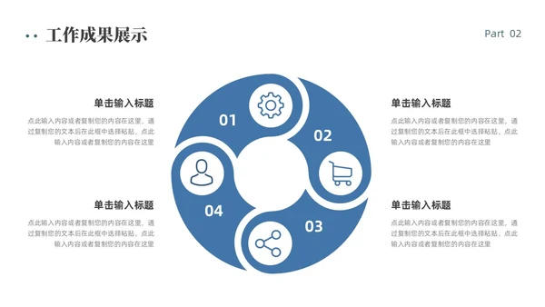 绿色简约商务风工作总结PPT模板