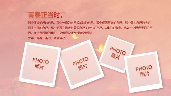 红色党支部党员风采展示作总结PPT