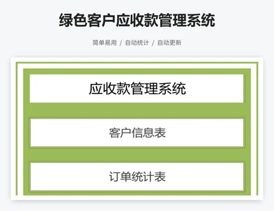 绿色客户应收款管理系统