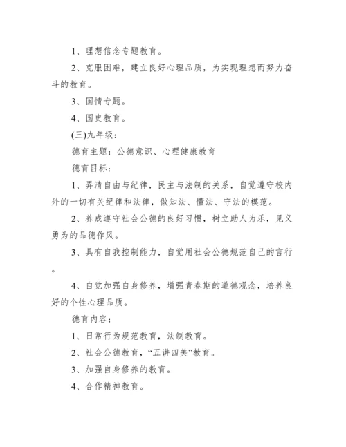 学校实施德育教育方案三篇.docx