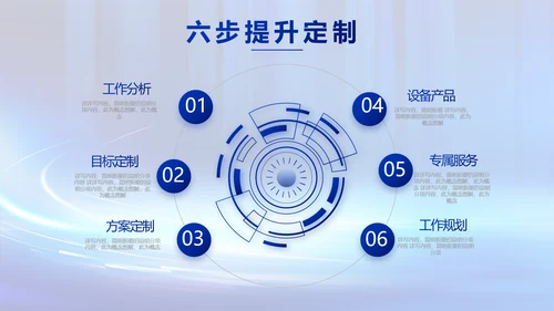 蓝色数字化工厂建设方案动态PPT