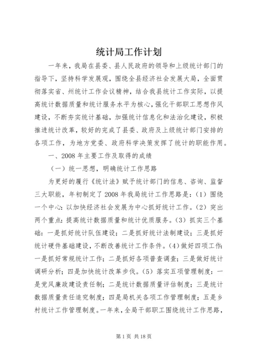 统计局工作计划.docx