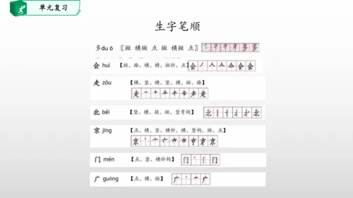 部编一年级语文下册第二单元知识清单