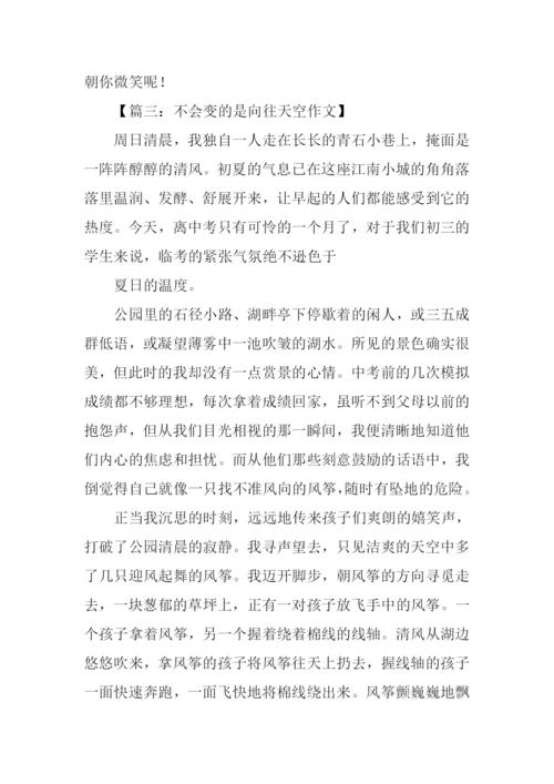 不会变的是向往天空作文.docx