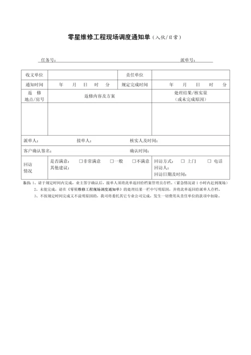 零星维修工程现场调度通知单.docx