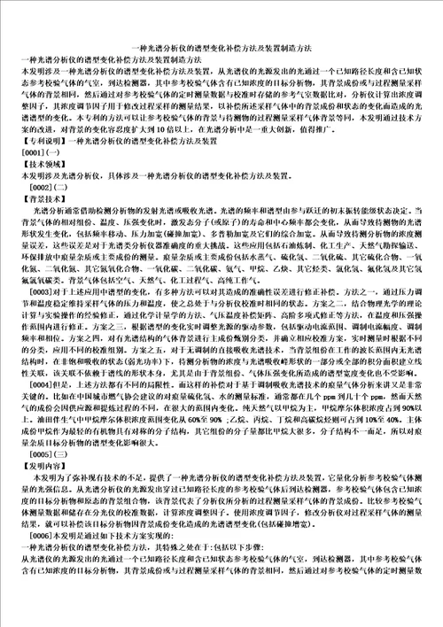 一种光谱分析仪的谱型变化补偿方法及装置制造方法