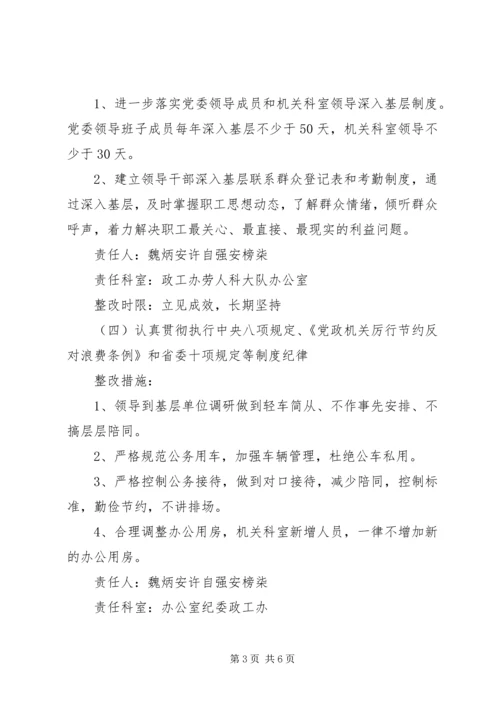 党的群众路线教育实践活动整改落实方案2.docx