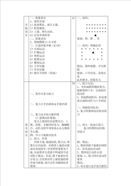 课题乒乓教案