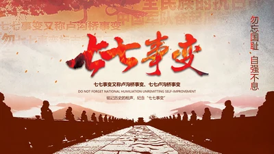 学习纪念卢沟桥事变七七事变历史简介PPT