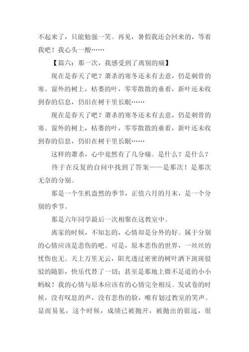 离别的痛作文.docx