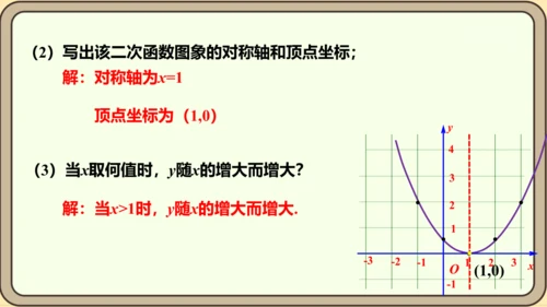 人教版数学九年级上册22.1.3.2  y=a（x-h）2的图象和性质课件（共29张PPT）
