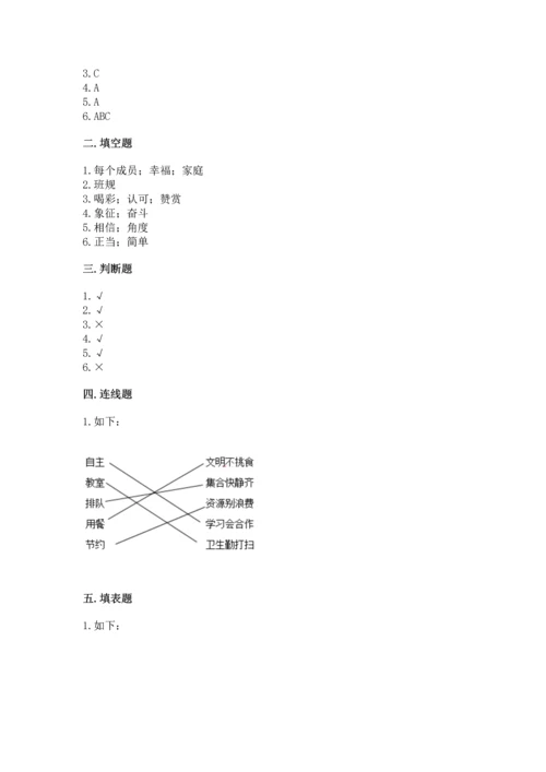 部编版四年级上册道德与法治期中测试卷（重点）.docx