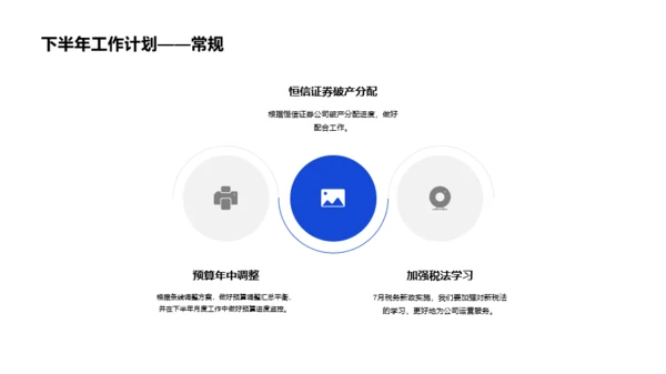 最新财务部半年度工作总结PPT案例