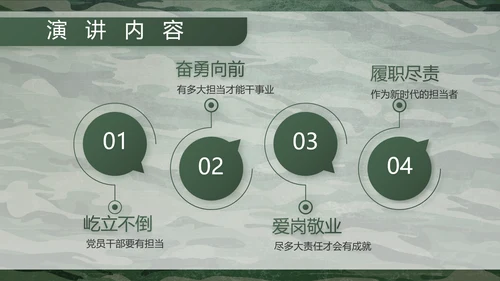 迷彩风八一部队特种兵训练动态PPT模板