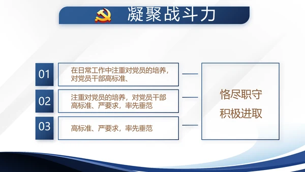 蓝色大气微党课党支部学习教育动态PPT