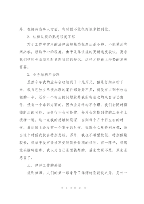 律师个人工作总结5篇.docx