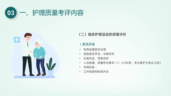 绿色插画护理质量管理培训PPT课件