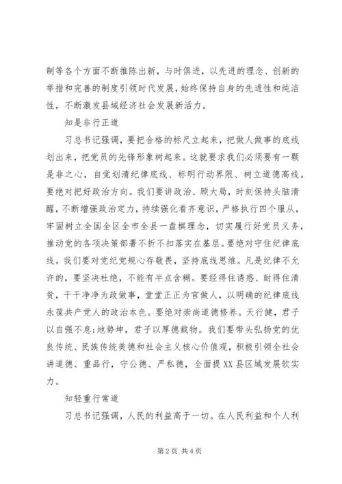 微党课：知行合一砥砺前行.docx