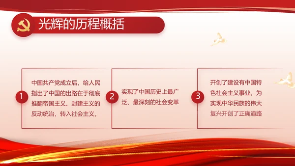 红色党建党支部述职报告计划PPT党课