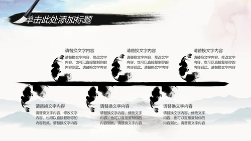 水墨中国风中国农业银行述职报告PPT