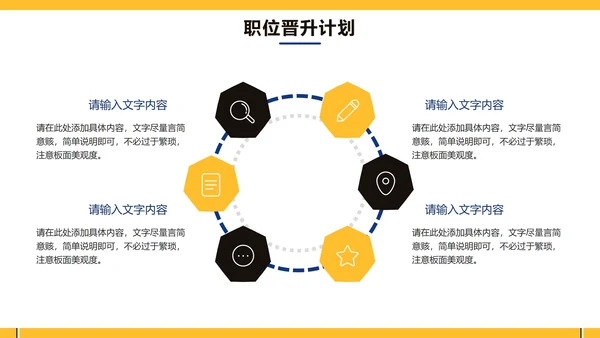 黄色商务简约扁平企业招聘介绍PPT模板