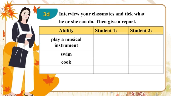 Unit 5 Fun clubs SectionA 3a-3d语法课件 +内嵌视频   人教版（20